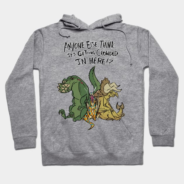 Crowded Monster Hunter Hoodie by Creative Mechanics